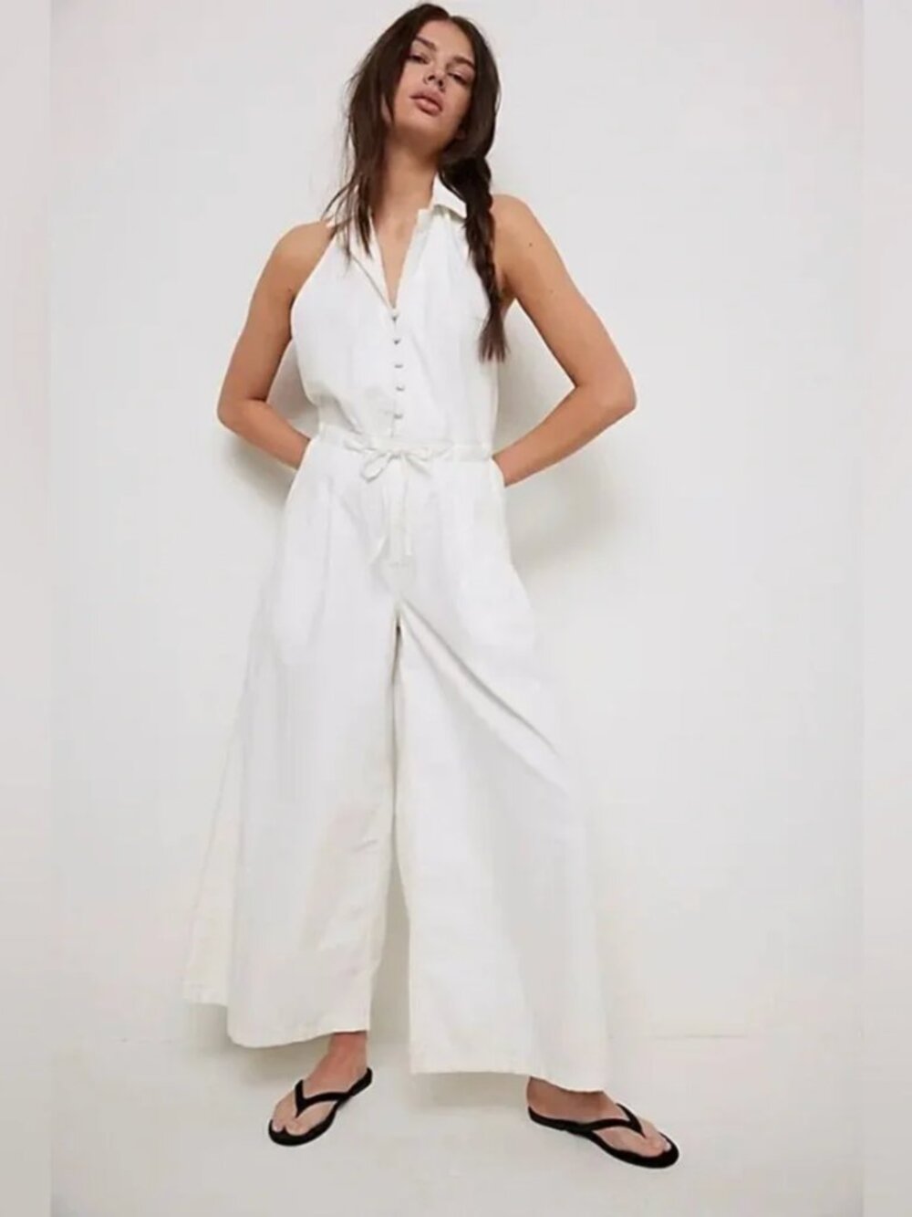 Free People We The Free Dion White Jumpsuit NWT ($148)